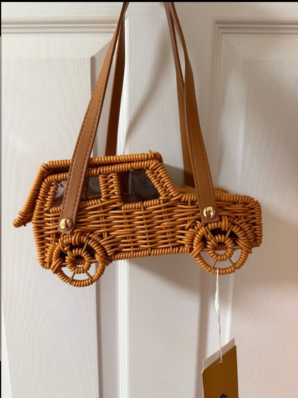Tommy Bahama Viral Wicker Jeep Truck Car Handbag Novelty Summer Purse Bag